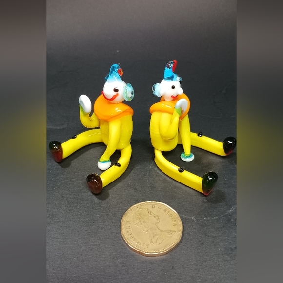 Two Miniature Murano Handblown Glass Clowns 🤡 - Picture 4 of 5